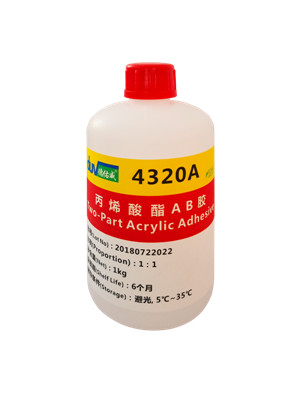 Highly transparent AB glue